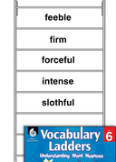 Vocabulary Ladder for Personal Attitude or Appearance