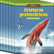 Animales asombrosos: Criaturas prehistóricas: Números hasta 1,000 Guided Reading 6-Pack