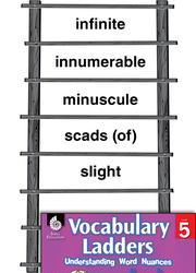 Vocabulary Ladder for Amount of Something