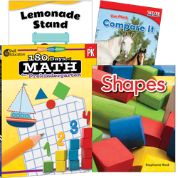 Learn-at-Home: Explore Math Bundle Grade PK: 4-Book Set