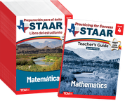 Practicing for Success: STAAR Mathematics Grade 4 25-Pack (Spanish Version)