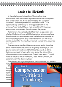Test Prep Level 4: Looks a Lot Like Earth Comprehension and Critical Thinking
