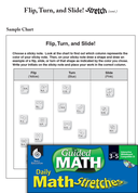 Guided Math Stretch: Flip, Turn, and Slide! Grades 3-5