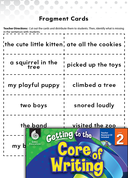 Writing Lesson: Writing Complete Sentences Level 2