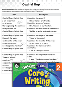 Writing Lesson: Capital Letter Rap Level 2