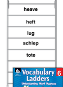 Vocabulary Ladder for Move and Carry