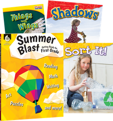 Learn-at-Home: Summer STEM Bundle Grade 1: 4-Book Set