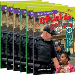 Un día de trabajo: Oficial de policía Guided Reading 6-Pack