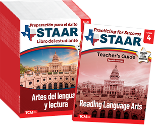 Practicing for Success: STAAR Reading Language Arts Grade 4 25-Pack (Spanish Version)