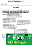 Guided Math Stretch: Functions: Back at You Grades 6-8