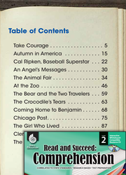 Table of Contents Passages and Questions: Read & Succeed Comprehension Level 2