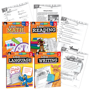 180 Days Reading, Math, Writing, & Language Grade 3: 4-Book Set