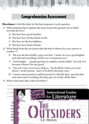 The Outsiders Comprehension Assessment