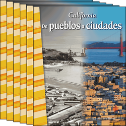 California: De pueblos a ciudades (California: Towns to Cities) 6-Pack