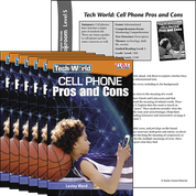 Tech World: Cell Phone Pros and Cons Guided Reading 6-Pack