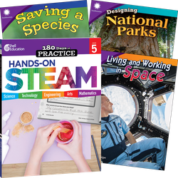 Learn-at-Home: Hands-On STEAM Bundle Grade 5: 4-Book Set