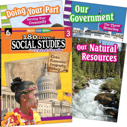 Learn-at-Home: Social Studies Bundle Grade 3: 4-Book Set