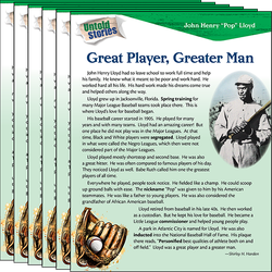 John Henry Pop" Lloyd: Great Player, Greater Man 6-Pack"