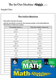 Guided Math Stretch: Pattern Tables: The In/Out Machine Grades 3-5