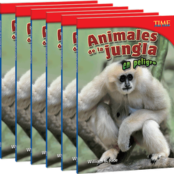 Animales de la jungla en peligro 6-Pack