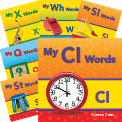 More Consonants, Blends, and Diagraphs 21-Book Set
