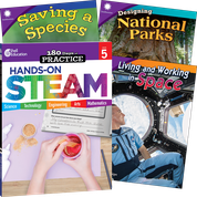 Learn-at-Home: Hands-On STEAM Bundle Grade 5: 4-Book Set